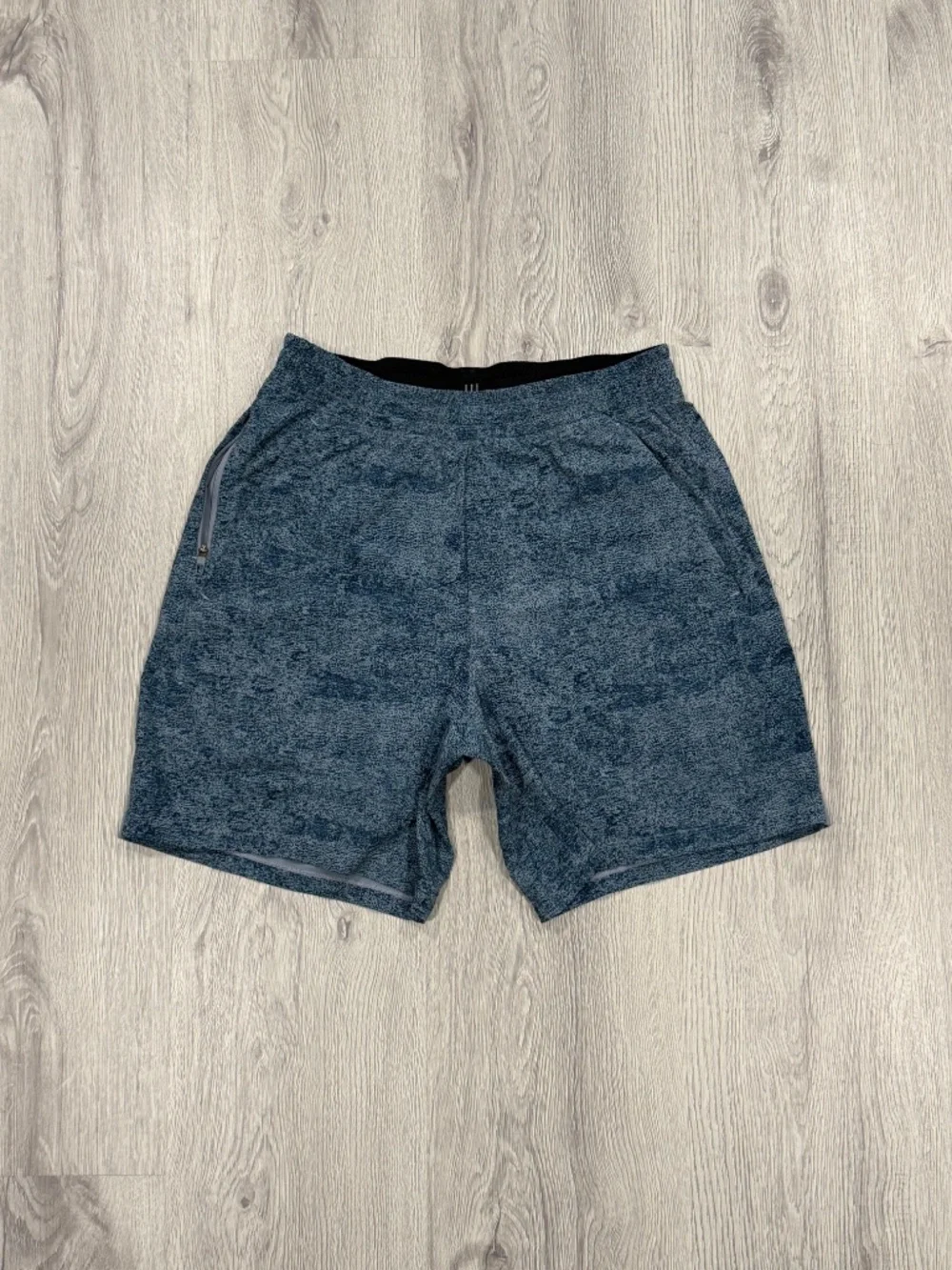 Lululemon Men's Pace Breaker Lined Athletic Running Shorts Blue Pattern Size S